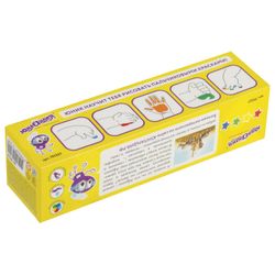 Finger paints INLANDIA SAFARI 4 colors in 35 ml jars, top QUALITY