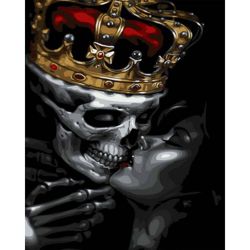 Опт-картина / Painting by numbers 40x50 Kiss of death