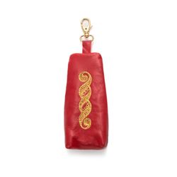 Торжокские золотошвеи / Leather key holder "Curl"