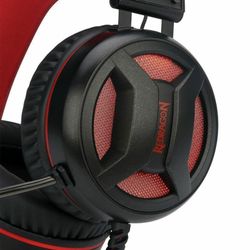 REDRAGON / Headphones with microphone (headset) Minos, wired, 2 m, oversized with headband, black with red