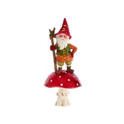 Kurts Adler / Weihnachtsbaumspielzeug "Gnome - Herr des Fliegenpilzes", 12 cm
