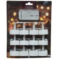 Kaemingk / Henretta LED tea light 12 pcs with remote control, battery operated
