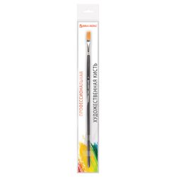 Brush art is a professional ART BRAUBERG "CLASSIC", stiff synthetic, flat, No. 8 long handle
