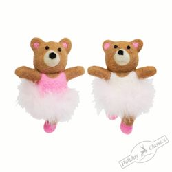 Holiday Classics / Set of Christmas decorations "Ballerina bear", 6 pcs