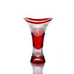 Гусевской Хрустальный завод / Crystal vase for flowers "Serenade" red