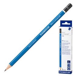 My pencil STAEDTLER PREMIUM (Germany), 1 piece, "Mars Lumograph", H, no gum, stylus 2 mm