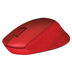 LOGITECH / Wireless mouse M330, 2 buttons + 1 wheel-button, optical, red