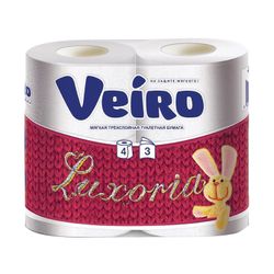 VEIRO / Luxoria toilet paper, 3-layer (4x19.4 m), white, solder 4 pcs.