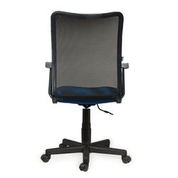 Armchair BRABIX "Spring MG-307", with armrests, combined blue / black TW