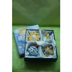 Ярославская майолика / Set of Christmas decorations "Celestials"