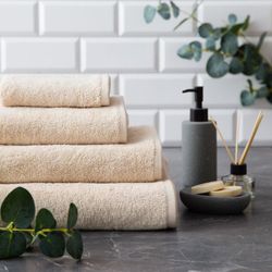 Этель / Terry towel Organic Beige 50x90 cm, 100% chl, 420gr / m2