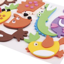 Stickers from EVA "Animals", 8 PCs., assorted, TREASURE ISLAND