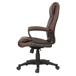 Sedia da ufficio BRABIX "Enter EX-511", ecopelle, marrone