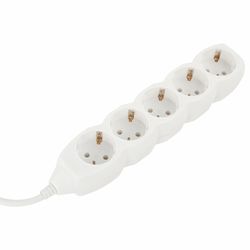 SONNEN / Power strip U-155G, 5 sockets, with grounding, 10 A, 5 m