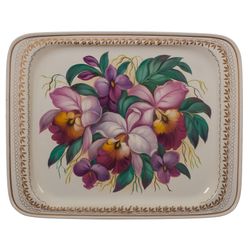 Жостово / Articulated Zhostovo tray 33x26 cm