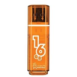 SMARTBUY / Flash Drive 16 GB, Glossy, USB 2.0, Orange
