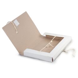 A paper folder with ties, cardboard, 40 mm, guaranteed density 380 g/m2, 4 strings, up to 350 sheets