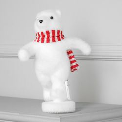 Luazon Lighting / Light figure "A bear in a scarf is running"