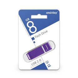 SMARTBUY / Flash Drive 8 GB, Quartz, USB 2.0, Purple