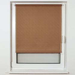 BRABIX 120x175 cm roll curtain, texture - lynn, protection 55-85%, 200 g/m2, dark beige