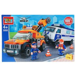 Город мастеров / Constructor "Grúa con policía UAZ"