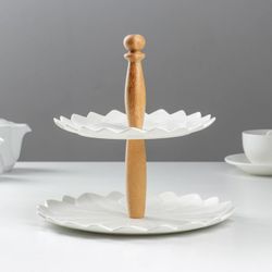 Доляна / Doliana / 2-tier dish "Estet", d = 20/25 cm