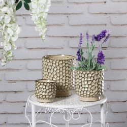 Kaemingk / Set of ceramic pots Malpolon 8-14 cm, 3 pieces