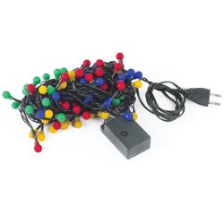 ЗОЛОТАЯ СКАЗКА / LED electric garland "Balls", 100 lamps, 10 m, multicolor, controller