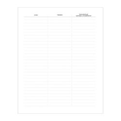 HATBER / Quaderno-dizionario per scrivere parole straniere A5 48 l., Staffa, riga, Rosso / 10 pz.