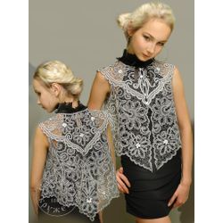 Елецкие кружева / Yelets lace / Women's vest, lace