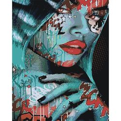 Опт-картина / Numaralara göre boyama CAKADU 40x50 Pop art