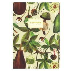 BRUNO VISCONTI / Notebook B5 (179x250 mm), 60 sheets, stitching, cage, Soft Touch, foil, beige paper 70 g / m, "BAOBAB" / 5 pcs.