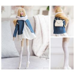Art Pattern / Jane Stuffed Doll, sewing kit 22.4 × 5.2 × 15.6 cm 4588262
