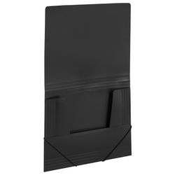 Folder on elastics BRAUBERG "Contract", black, up to 300 sheets, 0.5 mm, business class