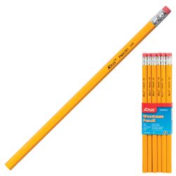 Pencil obstruction BEIFA, 1 PC, A Plus, HB, with eraser, yellow body