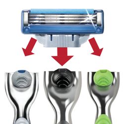 Replacement shaving cassettes 4 pcs. GILLETTE "Mach3 Turbo" for men