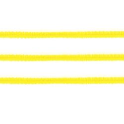 The chenille wire for creativity "Furry", yellow, 30 PCs., 0,6х30 cm, TREASURE ISLAND