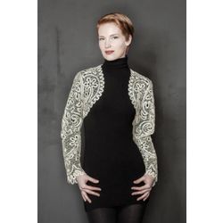 Снежинка / Snowflake / Bolero women's lace with floral-floral ornament