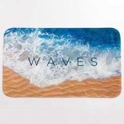 Этель / Bath mat "Waves", 80x50 cm, velor