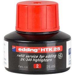 EDDING / Edding / Ink for highlighters e-345 and e-24, 25 ml Red
