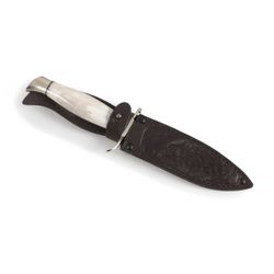 Fink NKVD knife from steel X12MF, hilt - moose horn