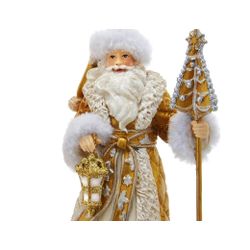 Kurts Adler / Christmas tree toy "Golden Santa", 13 cm