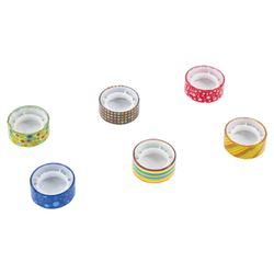 ОСТРОВ СОКРОВИЩ / Adhesive tapes 15 mm х 5 m, decorative, set of 6 pcs., Assorted No. 2, blister