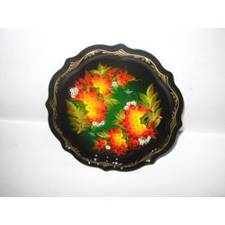 Сувениры из Н.Тагила / Lembranças de N. Tagil / Bandeja "Baroque. Rowan", 19 cm