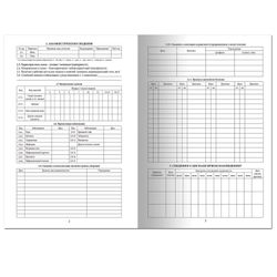 Child's medical card (Form 026/u-2000), 16 sheets, A4 (198x278 mm), BRAUBERG, offset, red
