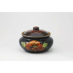 Псковский гончар / Poppy dumplings on black