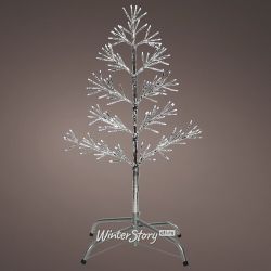 Kaemingk / Lausanne Silver LED tree 108 cm, 230 cold white LED lights with flicker, IP44