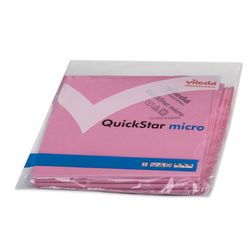 VILEDA / Microfiber napkin "MicronQuick" microfiber, red, 38x40 cm, SET 5 pcs.