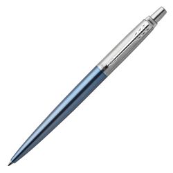 Pen gel pen PARKER "Jotter Waterloo Blue CT", body blue, stainless steel, black