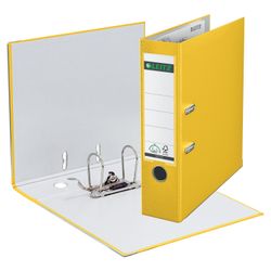 Folder-Registrar LEITZ, the mechanism 180°, coating plastic, 80 mm, yellow